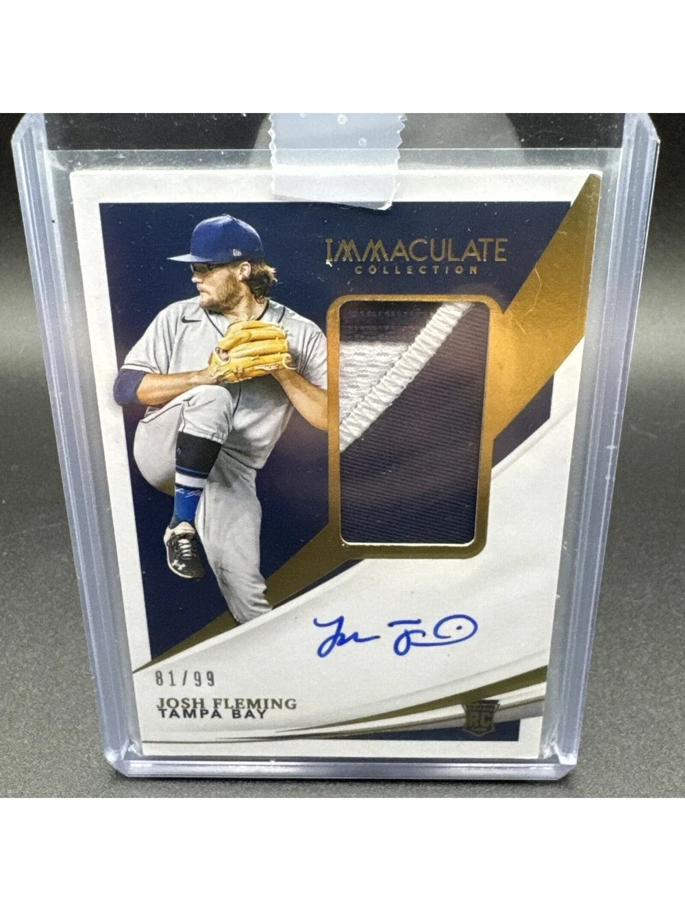 Josh Fleming Immaculate Collection No. 151 - 2021 Panini - Auto & Swatch 81/99